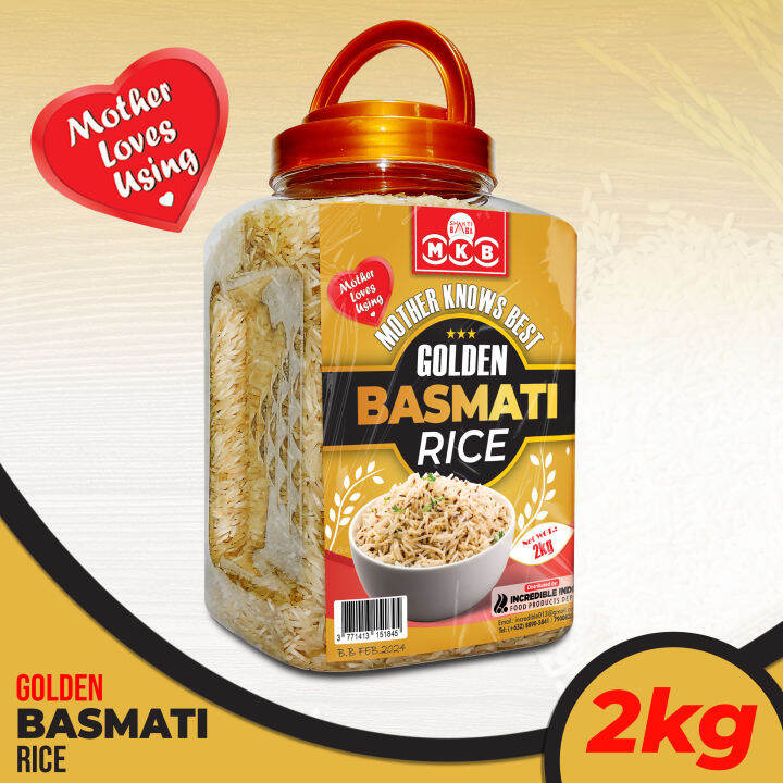 Mothers Knows Best Golden Basmati Rice In Jar 2kg | Lazada PH