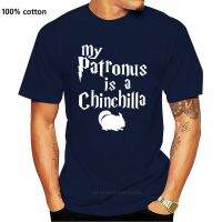 เสื้อยืดเสื้อท็อป 80s พิมพ์ลาย New My Patronus Is A Chinchilla สําหรับผู้ชาย  EF1S