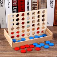 4 in a Row. Four in a Row Wooden Game Line Up 4 Classic Family Toy Board Game For Kids And Family Fun