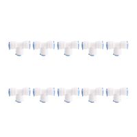 【cw】 10pcs 1/4 quot; Male Tee Union Quick Connector Fitting Water Reverse Osmosis Filter ！