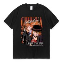 Bungou Stray Dogs Japanese Anime T Shirt Dazai Osamu Manga T-shirts Men Summer Harajuku T-shirt Tops Unisex Tees Oversized XS-4XL-5XL-6XL