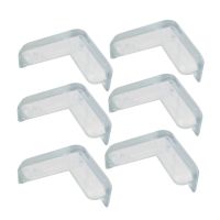 6 Pcs Soft Rubber Desk Corner Pad Cover Protector Cushion Transparent