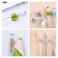 10/20pcs Multifunctional Clip Handy Holder Towel Key Thumb Hooks Storage Wall Door Accessories Data Cable Holder Cute Home Decor