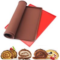 Silicone Baking Mat Swiss Cake Roll Mat Non-stick Baking Pastry Tool Macaron Roll Pad Bakeware Cake Tray Oven Kitchen Accessory