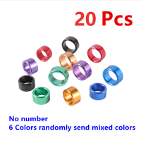 ；【‘； 20Pcs Inner Diameter 8/10Mm High 6Mm Aluminum Foot Ring Pigeon Foot Ring Pigeon Training Flight Competition Bird Pigeon Supplies