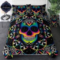 【hot】✕ Chaos By Brizbazaar Set Colorful Duvet Cover Mandala Gothic Bed 3-Piece Bedclothes