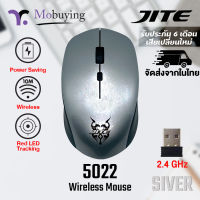 เมาส์ไร้สาย JITE-5022 Wireless Mouse เมาส์ไวเลส เมาส์ราคาถูก แข็งแรงทนทาน แม่นยำสูง ใช้งานง่าย รองรับ Mac/Windows 10,8,7,Vista,XP จัดส่งจากในไทย