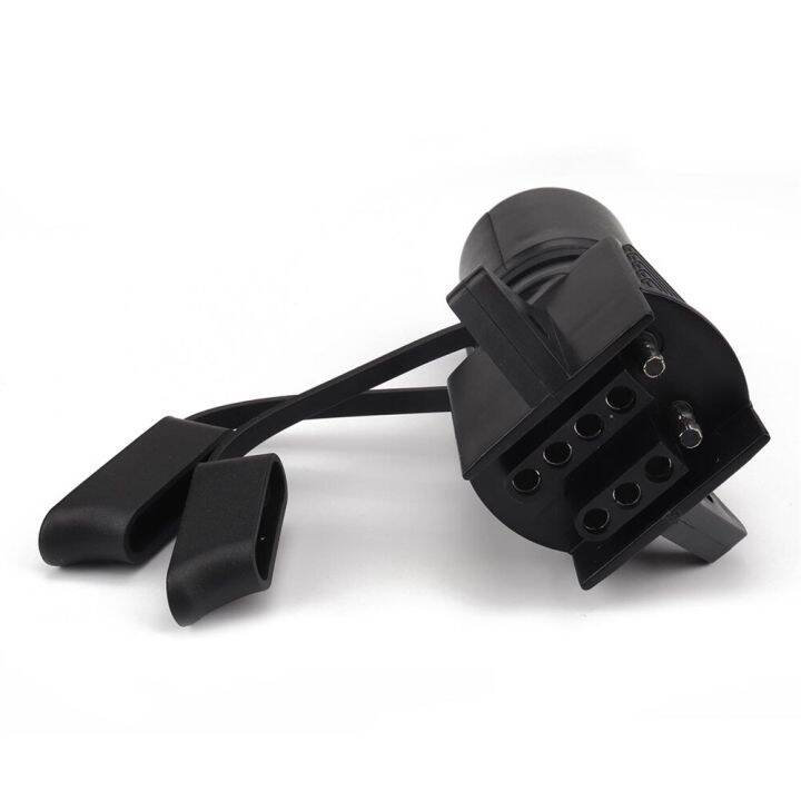 Trailer Plug Adapter 7 Pin Flat Blade to 4 and 5 Round Trailer
