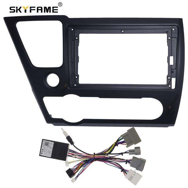 skyfame-car-frame-fascia-adapter-canbus-box-decoder-for-honda-civic-us-2014-android-big-screen-dash-fitting-panel-kit