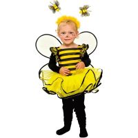 สาวน้อยแสนหวานน้ำผึ้งชุดเดรสเด็ก Tutu แฟนซีคอสเพลย์วันฮาโลวีนเครื่องแต่งกายลายผึ้งเด็กหัดเดิน