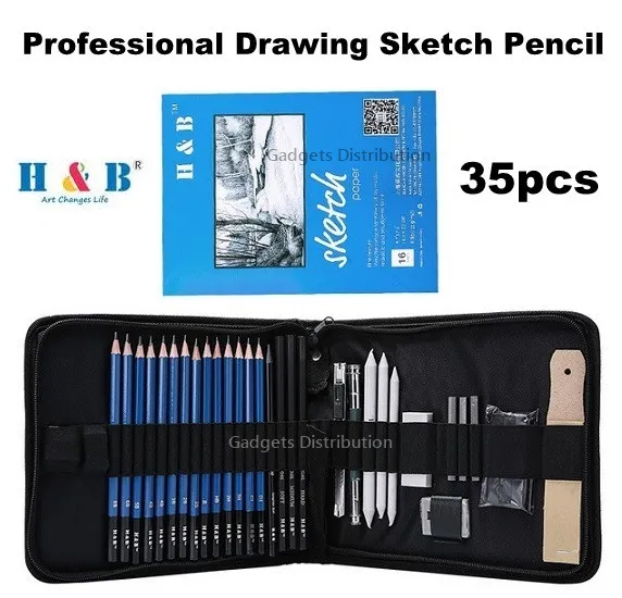 H & B Drawing Art Pencils,145PCS Drawing & Art UAE