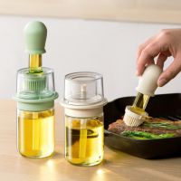 180ml Oil Container Prevent Mixing Soft Bristles Leakproof Heat-resistant Oil Storage Bottle with Brush Kitchen Gadgets