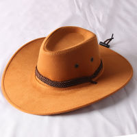 1PCS Western Style Cowboy Hat For Men Women Summer Solid Color Sun Hat Outdoor Wide Brim Hat Male Riding Caps Party Fedora Hat