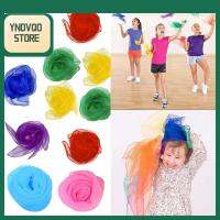 YNDVQO STORE สีทึบ อุปกรณ์ประกอบฉากการแสดงเล่นกล ผ้าพันคอวงจังหวะ ผ้าพันคอผ้าไหมสี่เหลี่ยม ผ้าพันคอเต้นรำ สำหรับเด็ก ผ้าพันคอเพลง