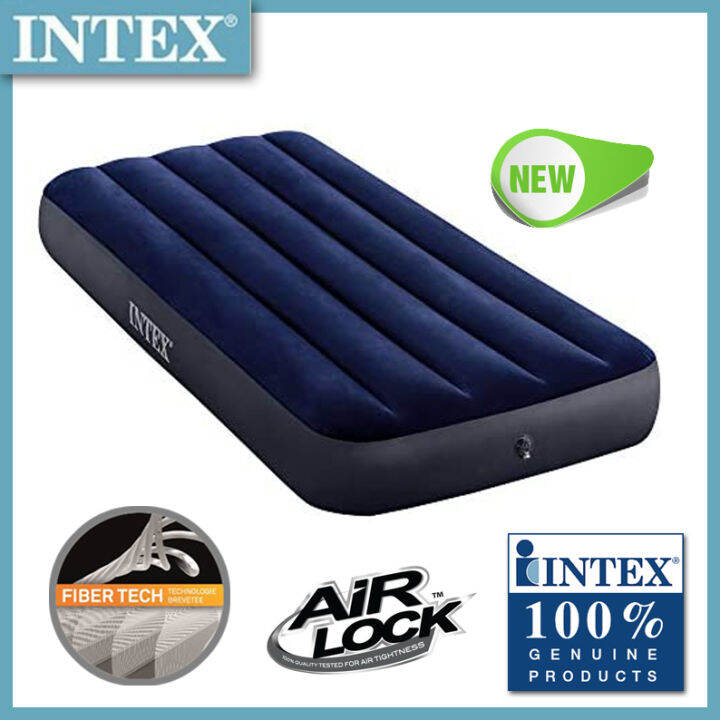 Intex 64756 JR Twin Sized DURA-BEAM® Airbed (30"x75"x10") | Lazada PH