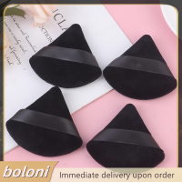 ? boloni 4pcs เครื่องสำอางพัฟสามเหลี่ยมกำมะหยี่รองพื้นครีมมินิหน้าแต่งหน้าฟองน้ำ