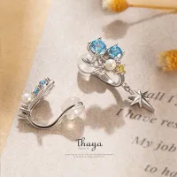 Thaya Firefly Earring Blue Clip 925 Silver newest Earrings For Luxury Special Original Fine Jewelry women gift