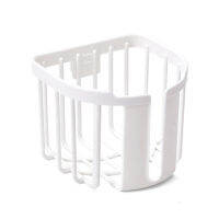 Wall Mounted Roll Paper Holder Adhesive Hanging Tissue Basket Drainage Storage Rack for Toilet Bathroom LC