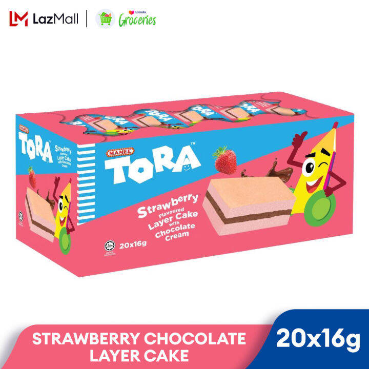 MAMEE TORA LAYER CAKE OUTER BOX-STRAWBERRY CHOCOLATE 20X16G | Lazada