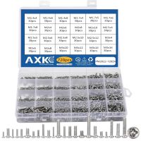 【hot】♝ 720pcs/set Recessed Round Pan Screws Set M1.4 M1.7 M2.5 Carbon Machine Screw Assortment