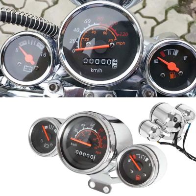 Motorcycle Instrument Digital Odometer Tachometer Speedometer Motorbike Voltmeter Fuel Gauge Kit Fits For Universal