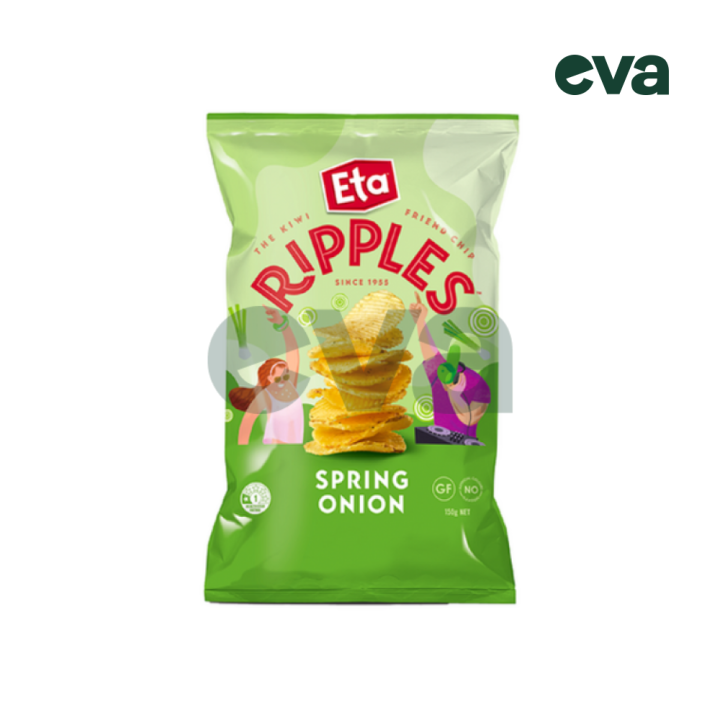 (NEW ZEALAND MADE) ETA RIPPLES CHIPS SPRING ONION 150G Lazada