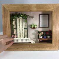 ของแต่งบ้านสไตล์วินเทจ ของแต่งผนังห้อง  miniature shadow box frame