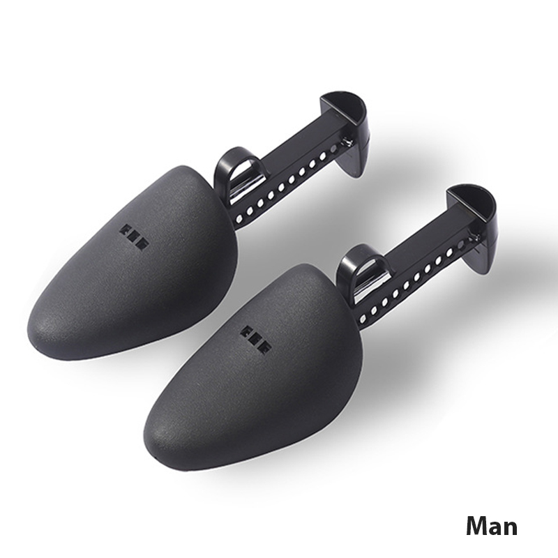Shoe Trees 1 Pair of Adjustable Plastic Shoe Trees with Shoe Horn 