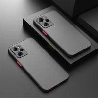 Case Xiaomi Redmi 12 4G เคสกันกระแทก ปุ่มสีผิวด้าน กันรอยกล้อง ขอบนิ่มหลังแข็ง