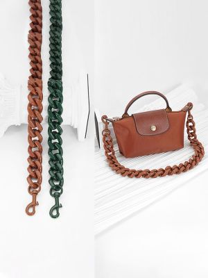 suitable for Longchamp Mini dumpling bag transformation punching bag leather shoulder strap Messenger bag with accessories