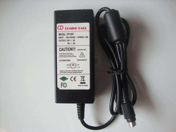 2023-brand-new-original-genuine-coming-data-12v2a-5v2a-dual-current-power-adapter-round-port-6-pins