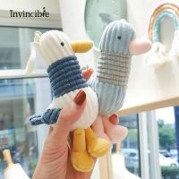 Animal Fly Duck Plush Keychain/ Lovely Cartoon Bird Stuffed Toy Pendant/ Bag Car Key Holder Kawaii Key Ring