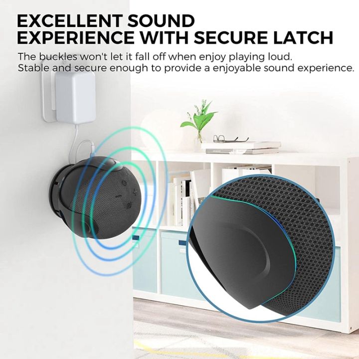 1-pcs-wall-mount-holder-for-echo-dot-5-4-generation-speaker-smart-speaker-outlet-wall-bracket-stood-black-replacement-for-echo-dot-5th-4th-gen