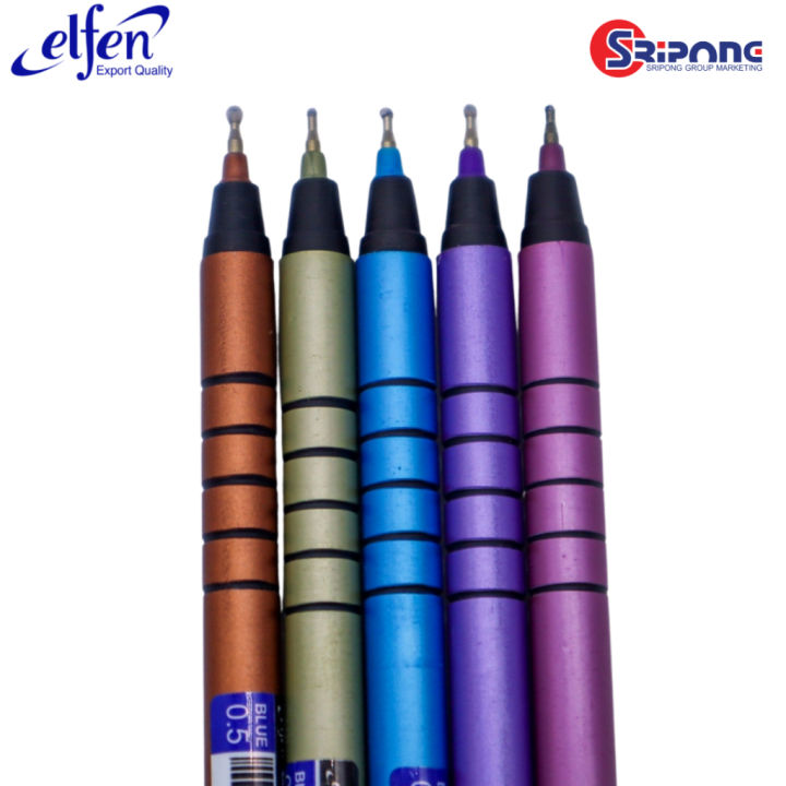 ปากกา-elfen-liso-storm-0-5-mm-เขียนลื่น-ราคาถูก-ปากกาลูกลื่น-เครื่องเขียน