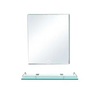 Combo 1 gương nhà tắm GS03 45cmx60cm + 1 kệ kính nhà tắm 50cm x 12cm x 4cm(D x R x C) kính dày 10mm