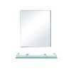 Combo 1 gương nhà tắm gs03 45cmx60cm + 1 kệ kính nhà tắm 50cm x 12cm x - ảnh sản phẩm 1