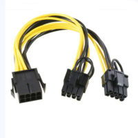 8 Pin To Dual 8 (6 2) Pin PCI Express Power Converter สำหรับกราฟิก GPU การ์ด PCIE PCI-E VGA Splitter Hub สายไฟ