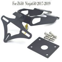 Motor Licence Bracket Plate Turn Signal Indicator Rear Fender Holder Support W/ LED light For KAWASAKI Ninja 650 Z650 2017-2019