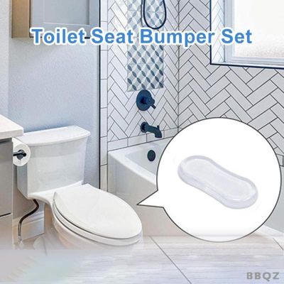 ✇✱ Bidet Toilet Seat Bumper for Bidet Adhesive Toilet Seat Bumper Replacement Kit Toilet Seat Sticking Buffer Attachment for Use with Bidets - 4 PCS