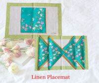 Placemat set Linen ชุดเซตผ้ารองจาน 4 ชิ้น และ 2 ชิ้น จิมทอมป์สัน ขนาด 20" x 13"  ทำจากผ้าลินินคุณภาพเยี่ยม