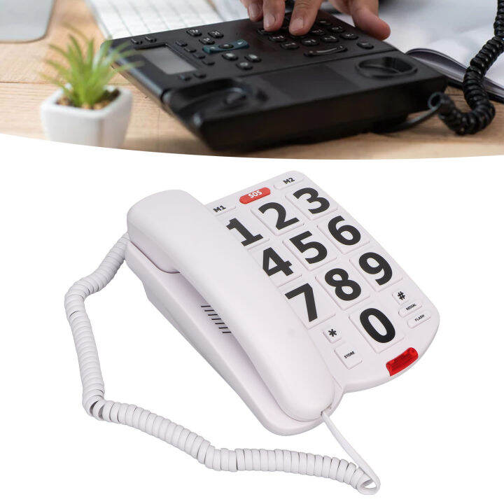Big Button Phone Easy To View Home Landline Phones Adjustable Volume