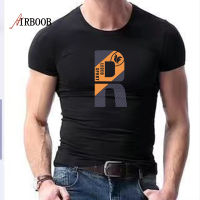 AIRBOOB เสื้อยืดแขนสั้นสำหรับผู้ชาย,เสื้อยืดแขนครึ่งแขนพิมพ์ลายลำลองสำหรับ2023ฤดูร้อน