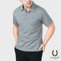 GALLOP :  COTTON POLO SHIRTS เสื้อโปโลผ้า Cotton รุ่น GP9059 สีเทา / ราคาปรกติ 1290.-