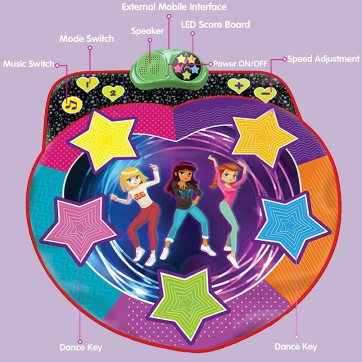 dance-mat-toys-dance-mat-toys3-10-year-old-girl-boy-with-music-and-adjustable-rhythm-speed-kids-christmas-birthday-gifts