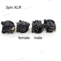 3Pin XLR Male Female Audio Panel Mount Chassis Connector 3 Poles XLR power Plug Socket Microphone Speaker Soldering Adapter A1 WB5TH