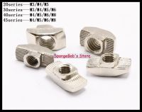 2020 Aluminum Profile M3 M4 M5 Hammer Nut Aluminum Connector T Fastener Sliding Nut Nickel Plated Carbon Steel Hand Tool Parts Accessories