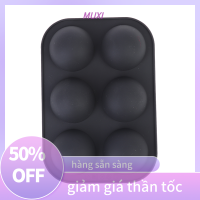 ?【HOT SALE】MUXI แม่พิมพ์อบขนมซิลิโคนทรงกลมขนาดเล็ก6แม่พิมพ์สบู่ทรงกลม