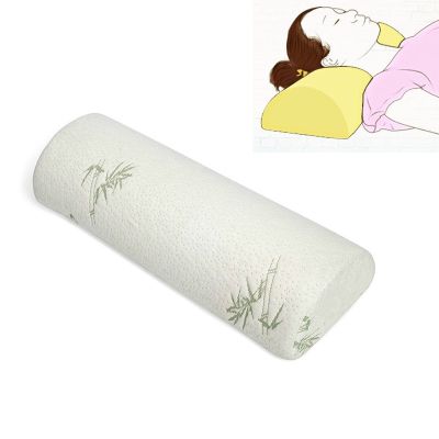 Half Moon Bolster Wedge Sleeping Pillow Adjustable Inserts Memory Foam Removable Cover Bamboo Relieve Back Neck Knee Ankle Pain