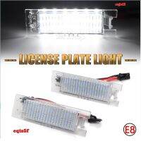 หมายเลขป้ายทะเบียนรถ LED สีขาว2ชิ้น/ล็อตสำหรับ Opel Astra H J Corsa C D Insignia Tigra B Twintop Vectra Zafira OPC Eqtz5f