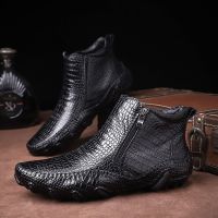 EMOSEWA 2020 New Autumn Winter Fashion Men Boots Vintage Style Casual Men Shoes High-Cut Lace-Up Men Warm Boots Plus Size 38-47